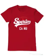 Tricou ADLER barbat Sa speram ca nu Rosu