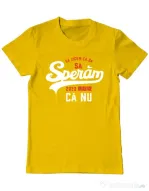 Tricou ADLER barbat Sa speram ca nu Galben