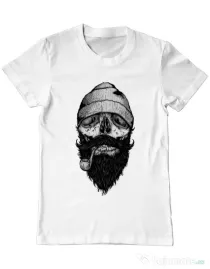 Tricou ADLER barbat Bone sailor Alb