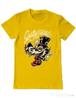 Tricou ADLER barbat Guilty parties Galben