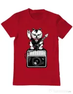 Tricou ADLER barbat Lets rock Rosu