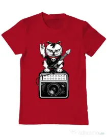 Tricou ADLER barbat Lets rock Rosu