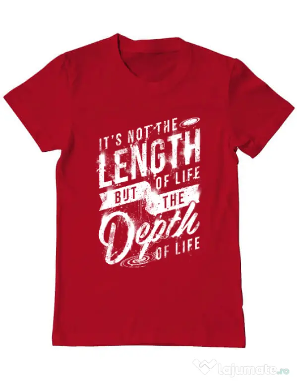 Tricou ADLER barbat Depth of life Rosu