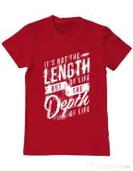 Tricou ADLER barbat Depth of life Rosu