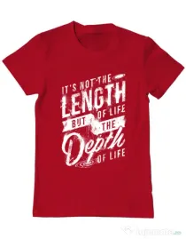Tricou ADLER barbat Depth of life Rosu