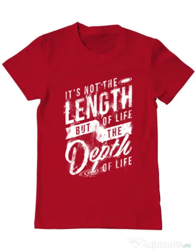 Tricou ADLER barbat Depth of life Rosu