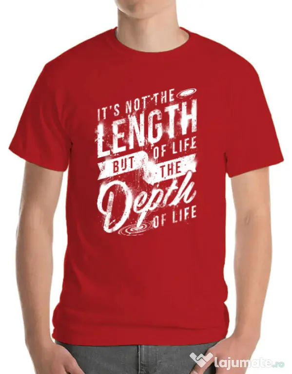 Tricou ADLER barbat Depth of life Rosu