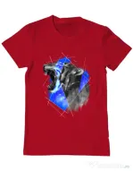 Tricou ADLER barbat Electro tiger Rosu