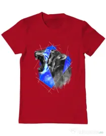 Tricou ADLER barbat Electro tiger Rosu