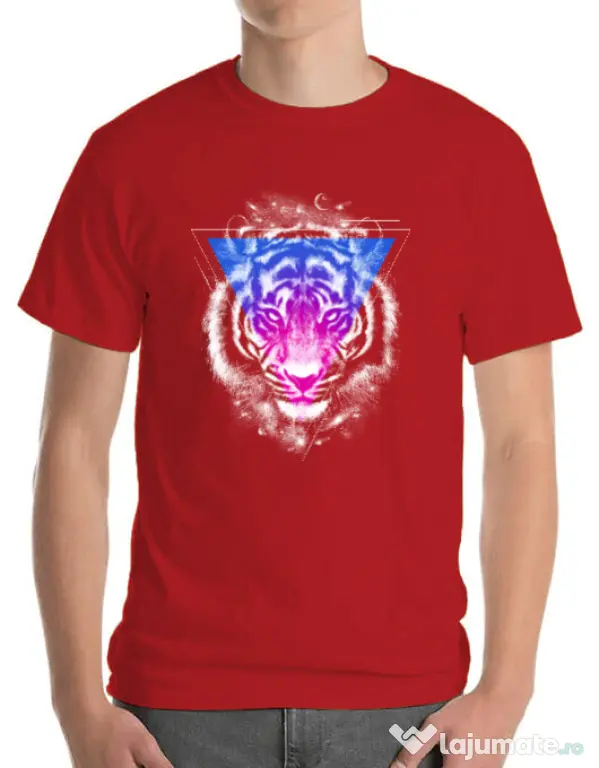 Tricou ADLER barbat Galactica Rosu