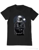 Tricou ADLER barbat Astronaut rebel Negru