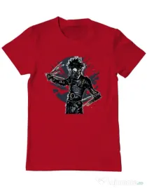 Tricou ADLER barbat Gas mask scissor Rosu