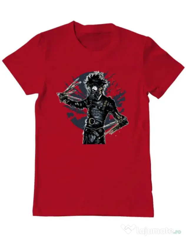 Tricou ADLER barbat Gas mask scissor Rosu