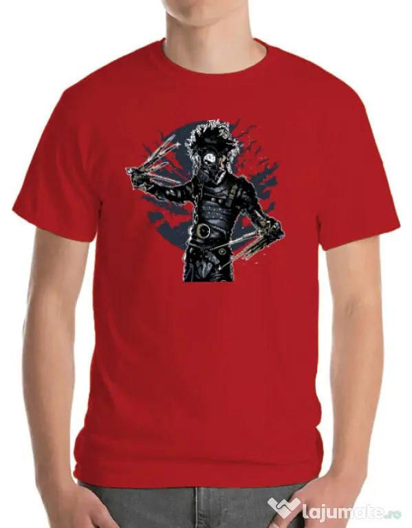 Tricou ADLER barbat Gas mask scissor Rosu