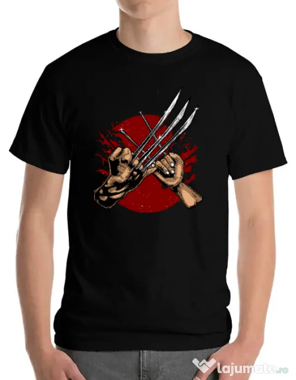 Tricou ADLER barbat Like father like daughter Negru