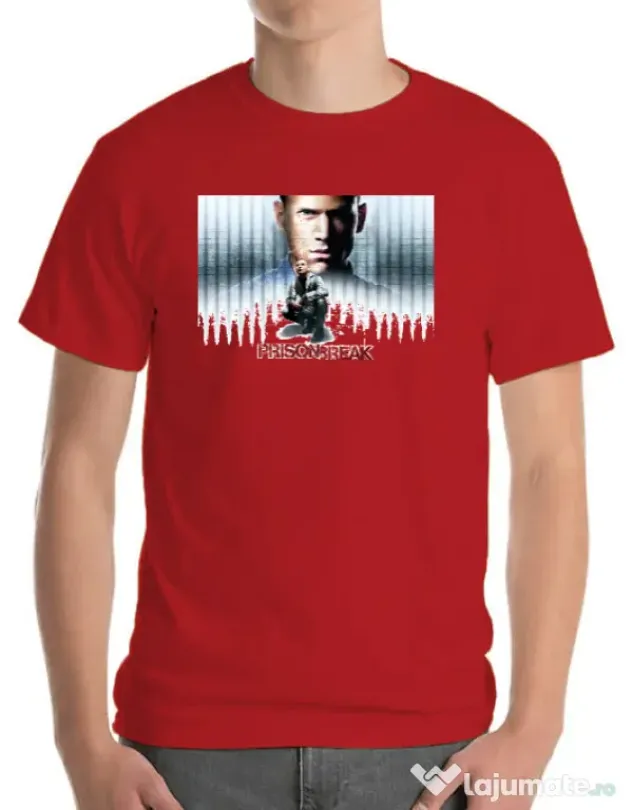 Tricou ADLER barbat Trapped Rosu