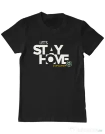 Tricou ADLER barbat Stay home Negru