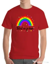 Tricou ADLER barbat Totul va fi bine Rosu