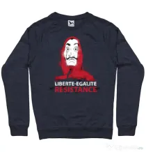 Bluza ADLER barbat Symbol of resistance Denim inchis