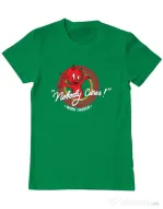 Tricou ADLER barbat Nobody cares Verde mediu