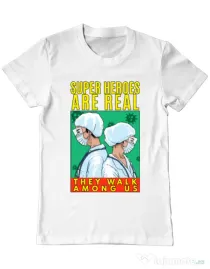 Tricou ADLER barbat Real super heroes Alb
