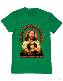 Tricou ADLER barbat Club quarantine Verde mediu