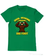 Tricou ADLER barbat Social distancing 2 Verde mediu