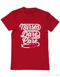 Tricou ADLER barbat Dare to care Rosu