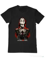 Tricou ADLER barbat La casa de papel Negru
