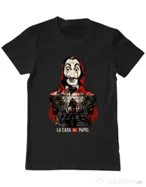 Tricou ADLER barbat La casa de papel Negru