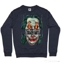 Bluza ADLER barbat Joker skull Denim inchis