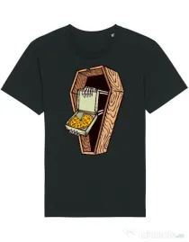 Tricou STANLEY STELLA barbat Horror pizza Negru