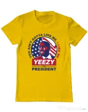 Tricou ADLER barbat I like me Galben 