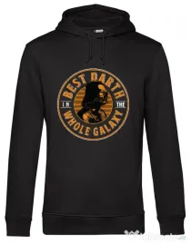 Hoodie barbat cu gluga Best Darth in the galaxy Negru