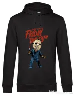 Hoodie barbat cu gluga Friday Negru