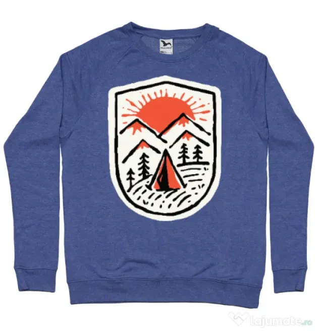 Bluza ADLER barbat Sunset camp Albastru melanj