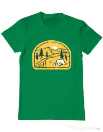 Tricou ADLER barbat River camp Verde mediu
