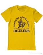 Tricou ADLER barbat Coffee dealers Galben