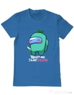 Tricou ADLER barbat Trust me Albastru azuriu