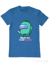 Tricou ADLER barbat Trust me Albastru azuriu