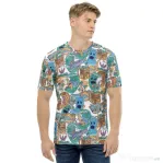 Tricou barbati all over Hello summer