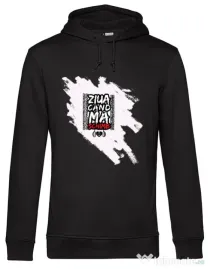 Hoodie barbat cu gluga ZIUA CAND MA SCHIMB - Adi Morosanu Negru