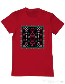 Tricou personalizat barbat Childhood Pattern Rosu