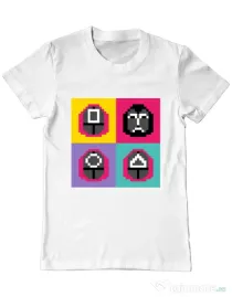 Tricou personalizat barbat Four guard Alb