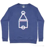Bluza personalizata barbat Glitch Squid Game Albastru melanj