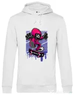 Hanorac barbat cu gluga Squid Game 3 Alb