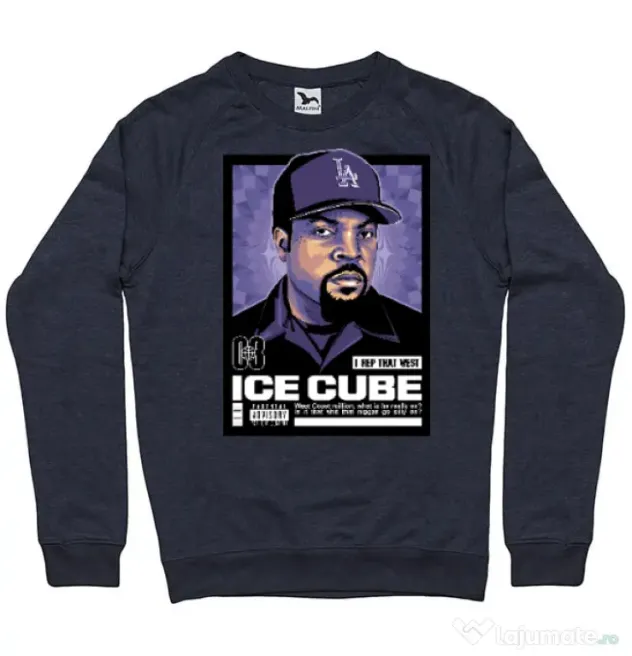 Bluza personalizata barbat ICE CUBE Denim inchis