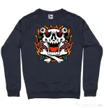 Bluza personalizata barbat Death and Flower Denim inchis
