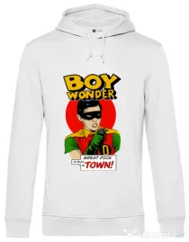 Hanorac barbat cu gluga Boy Wonder Alb