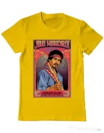 Tricou personalizat barbat Jimi Hendrix Galben